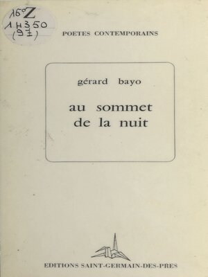 cover image of Au sommet de la nuit